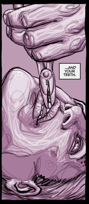 That time you didn’t have dental insurance. OR False Positive is a comic with teeth.